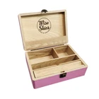 Wise Skies Pink Wooden Box Large