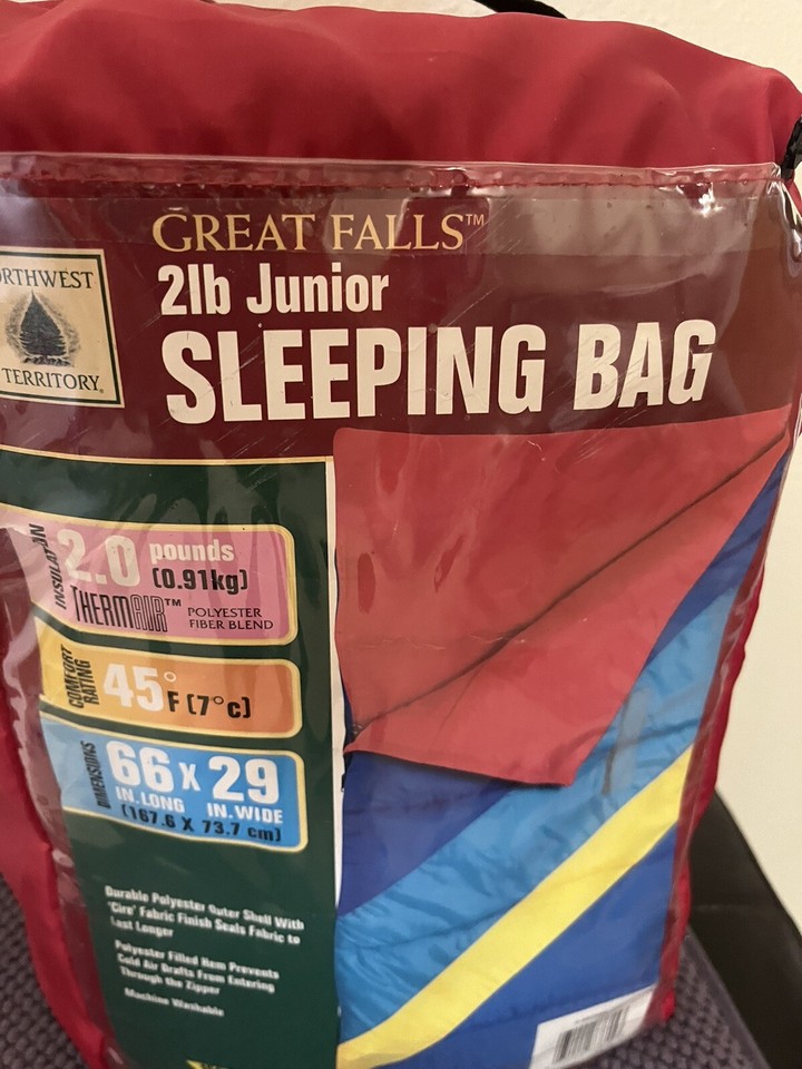 Northwest Territory Great Falls Junior Rainbow Sleeping Bag Machine Washable 2lb eBay