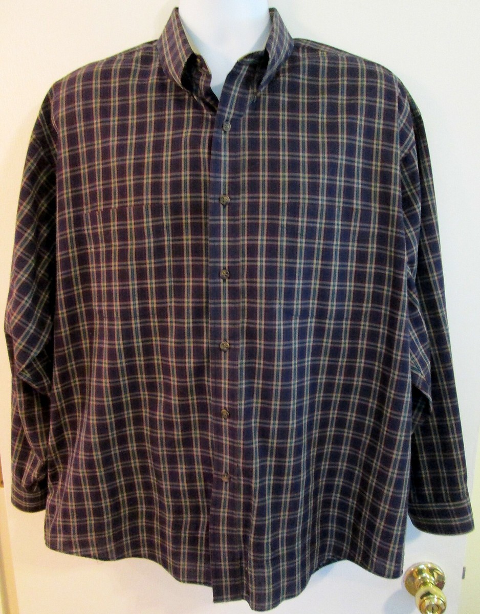 Van Heusen Men’s Long Sleeve Plaid Shirt – Heathered Broadcloth, Button-Down, Casual Comfort - View #12