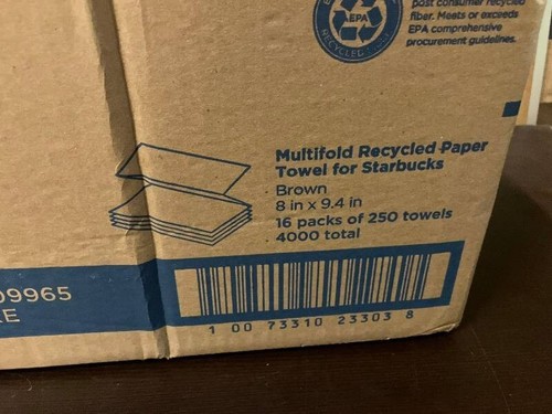 Georgia Pacific Azul Marrón Multiplegable Papel Toallas 23304 Estuche de 4000 Toallas - Imagen 2 de 3