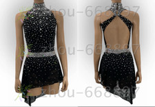 Figure Skating Dress Ice Skating Dress Competition Skating Wear black