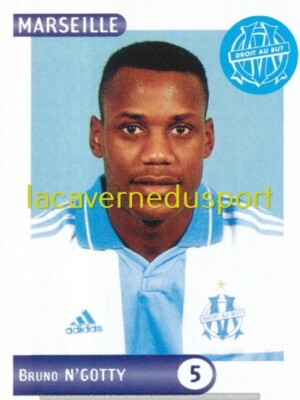 143 BRUNO N'GOTTY # OLYMPIQUE DE MARSEILLE STICKER PANIN FOOTBALL 2000 2001