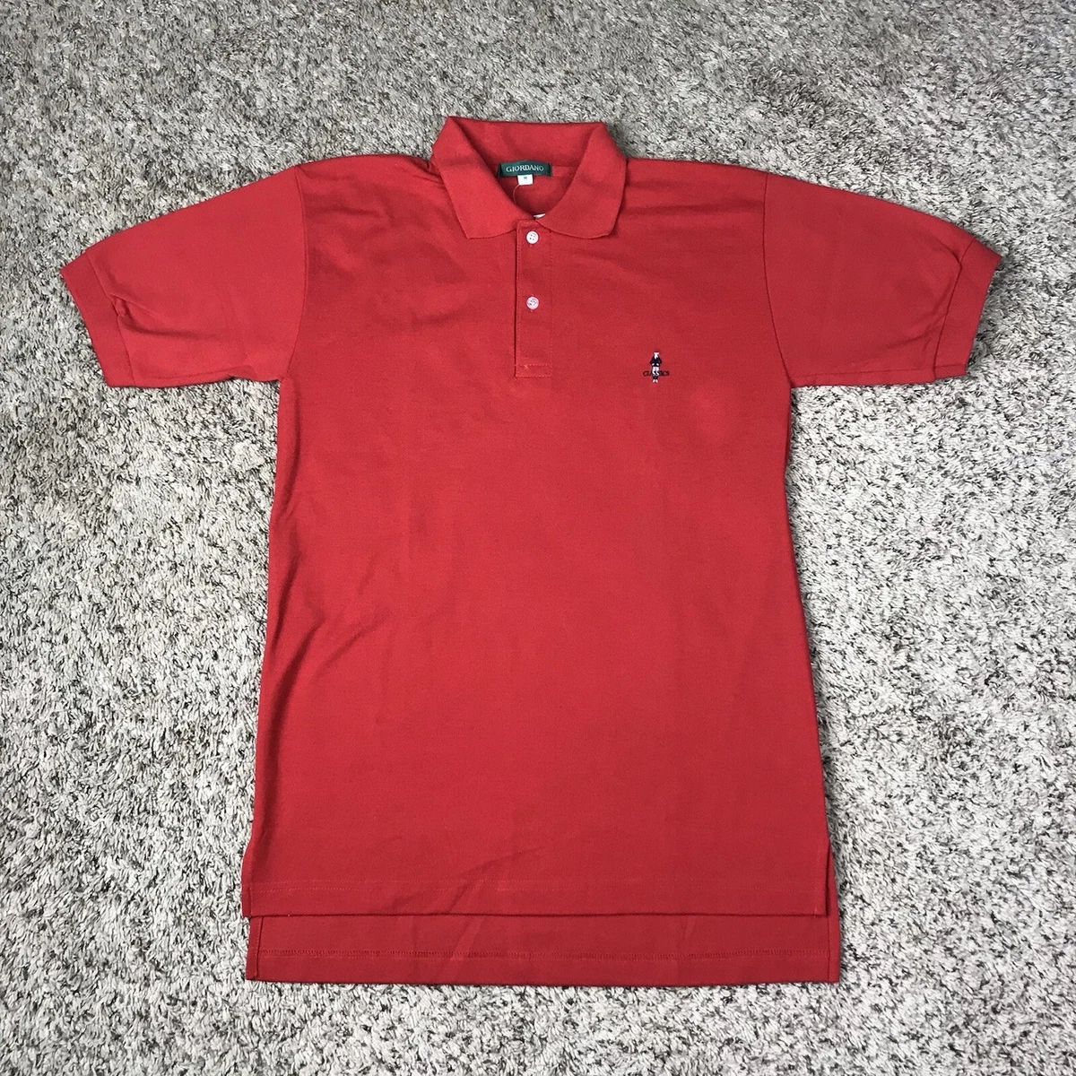 Giordano red polo shirt cheap