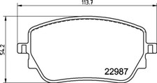 BREMBO Bremsbeläge mit Zubehör Hinten Rechts Links für MERCEDES-BENZ A-Klasse 