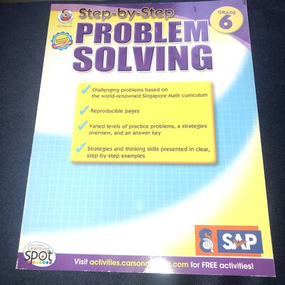 Step-By-Step Problem Solving, Grade 6 (Singapore Math) - Paperback NEW Singapore
