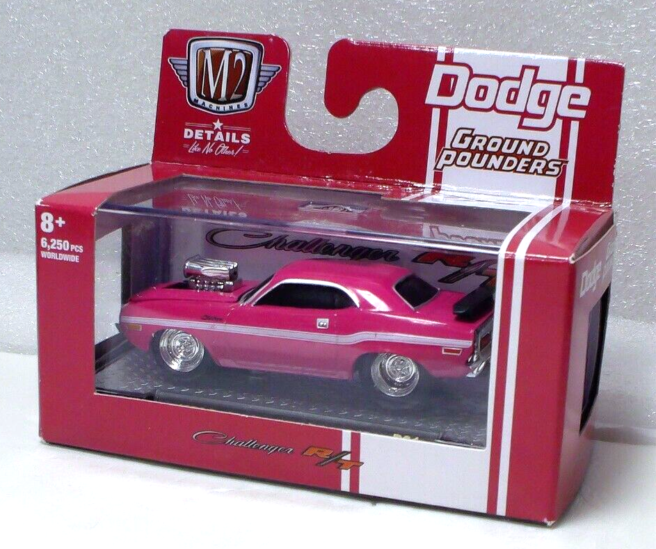 M2 Machines Ground Pounders 1970 Dodge Challenger R/T 440 1:64 Diecast