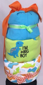 New 3 Tier Diaper Cake Baby Shower Centerpiece Dinosaurs Im A Big New 3 Tier Diaper Cake Baby Shower Centerpiece Dinosaurs Im A Big