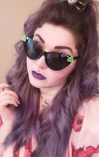Triquetra Cat Eye Sunglasses alternative spooky goth weird emo Spooky Witch