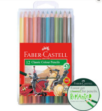 Faber-Castell 12 Classic Colour Pencils with case