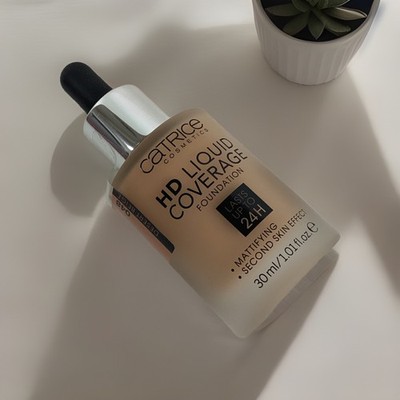 Catrice HD Liquid Coverage Foundation 048 DESERT BEIGE 1.01oz ASPICT, NEW