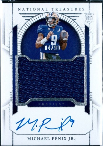Michael Penix Jr RPA /25 2024 Panini National Treasures Collegiate