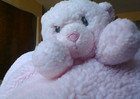 Ebba Aurora Pink Bear SUPER soft Lovey Baby Security Blanket Fluffy Fleece Plush — photo 2