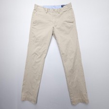 Polo Ralph Lauren Stretch Straight Fit Chino Pants Mens 30 x 32 Khaki Twill