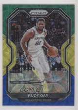 2020-21 Panini Prizm Choice Blue Yellow & Green Prizm Rudy Gay #4 pe8