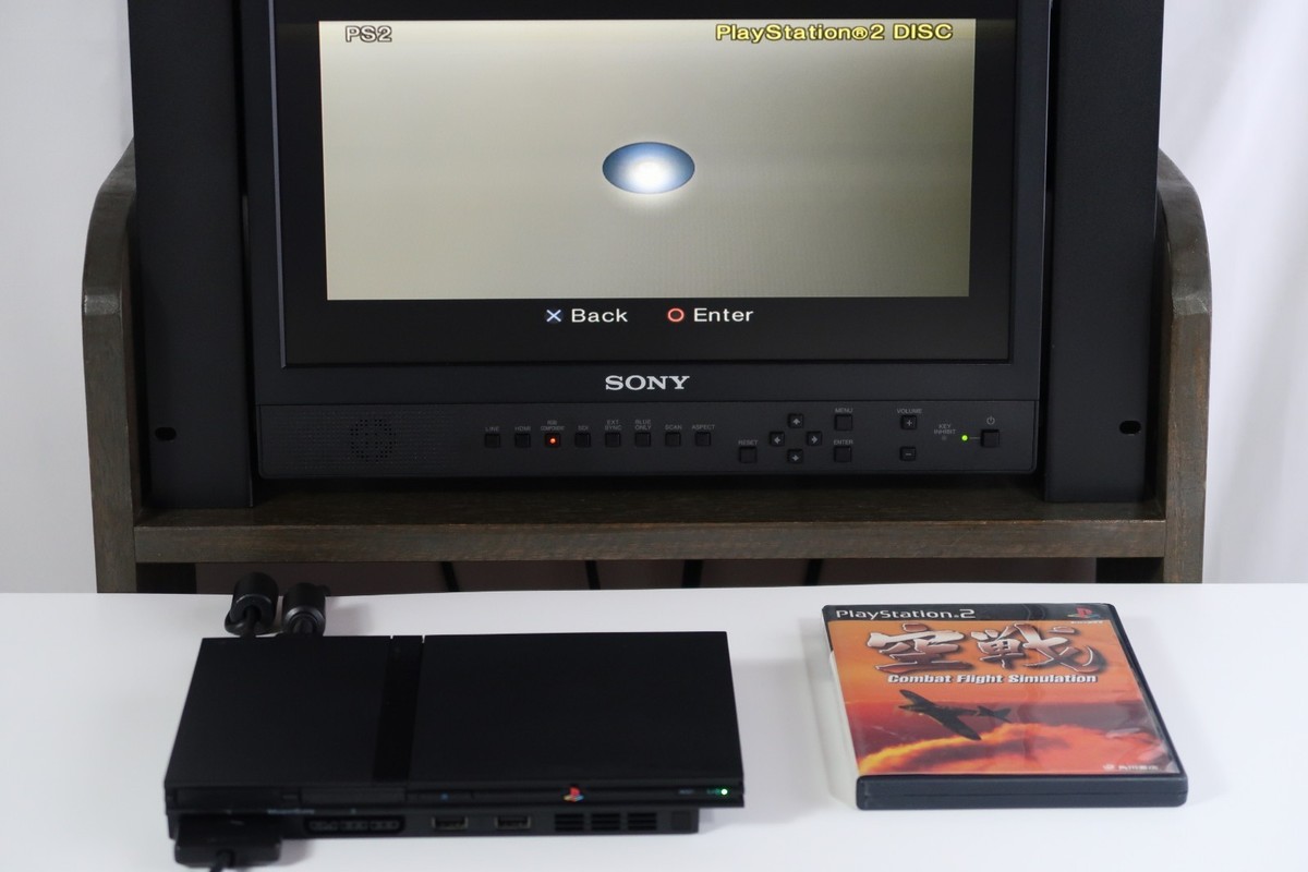 Sony PlayStation 2 PS2 SCPH-79000 Black Slim Console Japan Import