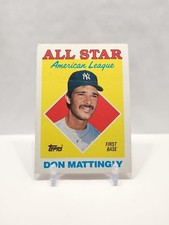 1988 Topps - All-Star Don Mattingly #386 New York Yankees MLB READ DESC