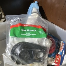 Fluidmaster Universal Toilet Tank Flapper Black Rubber Replacement Bathroom