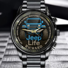 Personalized Off-road Jeep Life Watch - Add Your Name To Highlight Your Passion Personalized Off-road Jeep Life Watch - Add Your Name To Highlight Your Passion