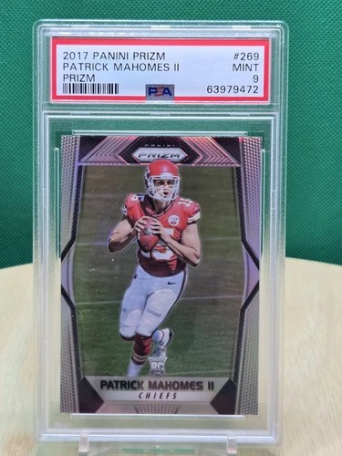 Patrick Mahomes II 2017 Panini Prizm #269 SILVER Prizm Rookie RC PSA 9 Chiefs