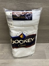 Vtg Y2K Jockey Classic Men's Full Rise Briefs 3 Pair Y-Front Fly Size 42 White