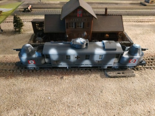 PIKO, WWII MILITARY CUSTOM MADE ARMORED WAGON, SCALE HO - Picture 8 of 15