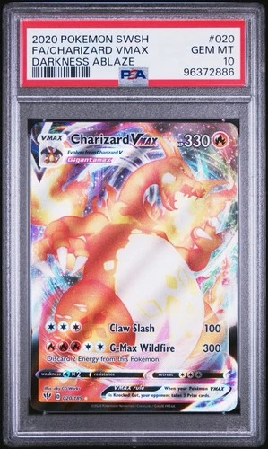 2020 Pokémon Darkness Ablaze Charizard Vmax 020/189 PSA 10