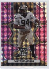 2022 Panini Mosaic Pink Camo Mosaic Prizm Cameron Jordan #142 0t2
