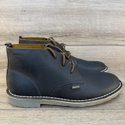 Barbour Siton Desert Boot Leather Brown Chukka Men s Size US 9 UK 8