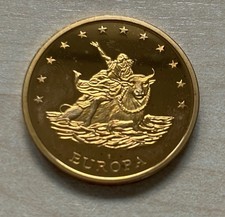 ECU Deutschland 1993 – Europa auf dem Stier - Cu/Zn vergoldet