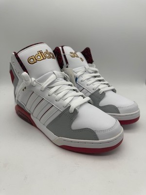BRAND NEW RARE Adidas NEO BB9TIS Mid Top Basketball White/Gray/Red Size 10.5
