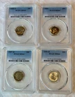 Lot of (4) PCGS MS64 Roosevelt SILVER Dimes ~ 1955-S; 1957 1957-D; 1959-D
