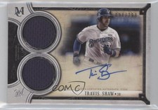 2018 Museum Collection Signature Swatches Dual Relic /299 Travis Shaw Auto 0t6a