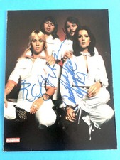 Abba original signed signiert Autogramme Frida Björn Benny 