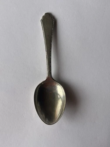 STERLING Treasure Spoon 18.8g  4-1/4” Rogers Lunt Bowlen Greenfield Pat. 1921