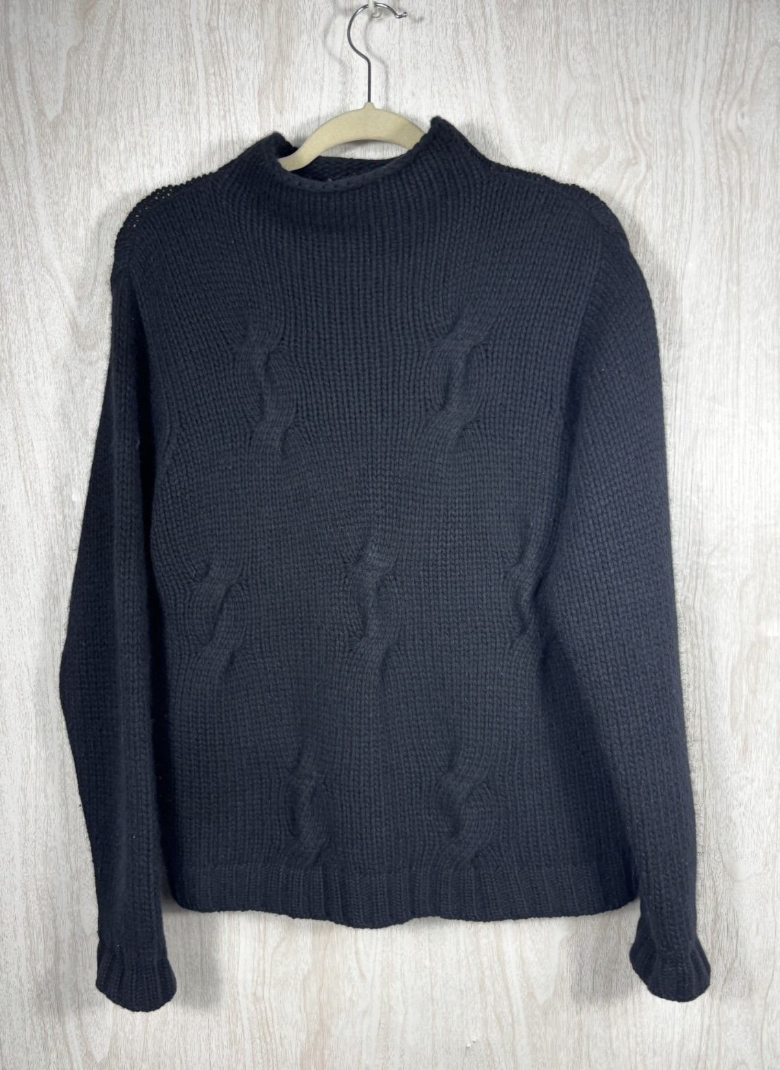 PENDLETON L Black Lambswool Knit Pullover Cardiga… - image 1