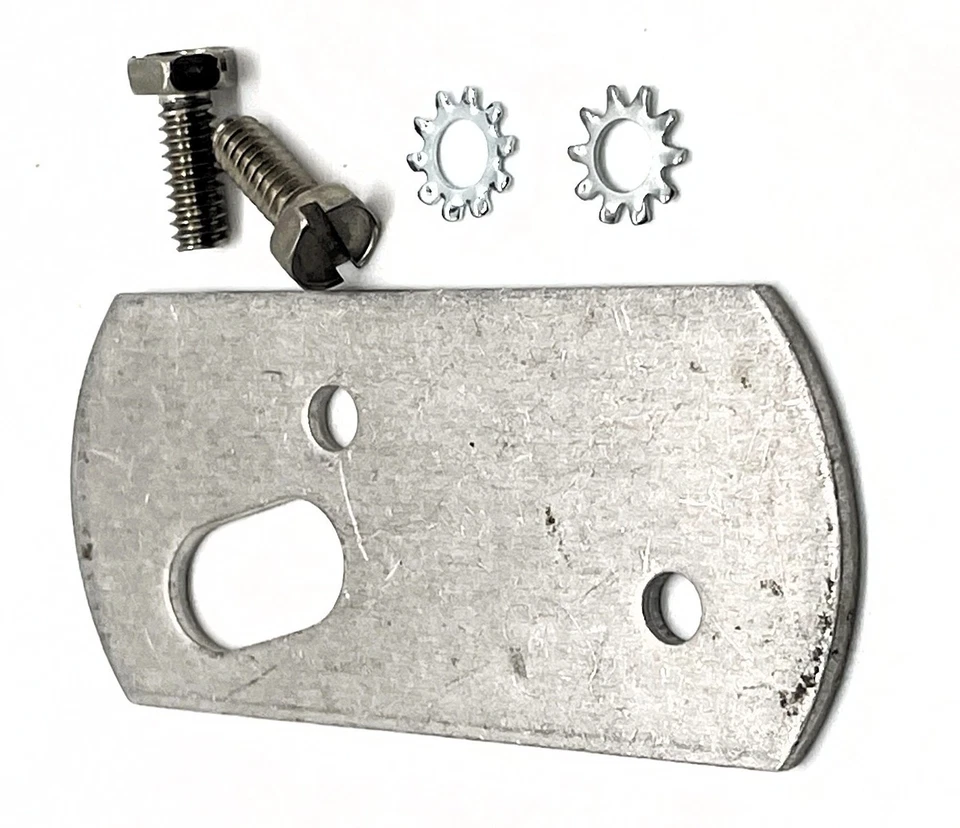 Slingerland 60s/70s Part #727-4 Spur Mount Backing Plate w/Screws  - SSMBP-007 - Image 2 of 2