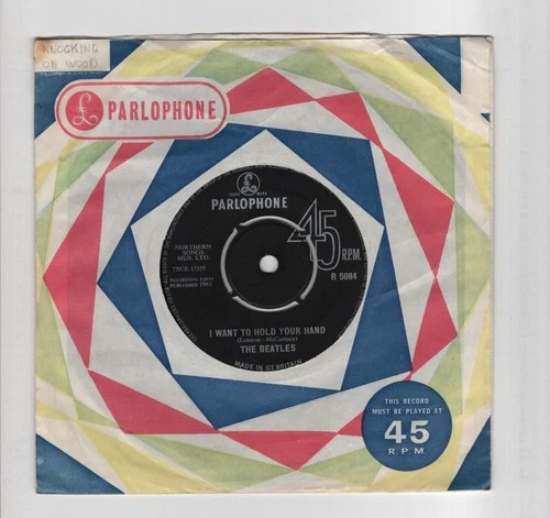 THE BEATLES 'I Want To Hold Your Hand' 7" 45rpm Parlophone EX/VG 1963 (R 5084)
