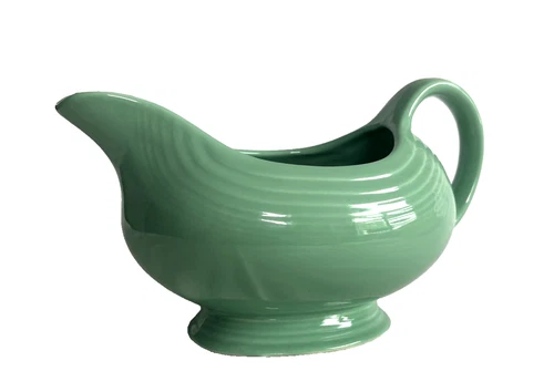Fiesta Homer Laughlin replacement Gravy sauceboat Meadow color retired 18 1/2 oz