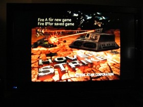 Atari Jaguar game console with games