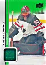 2023 Upper Deck Team Canada Women's #43 Kristen Campbell Rookie ePack Green SP