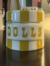 Jonathan Adler Vice Dolls Canister Yellow/Whi...