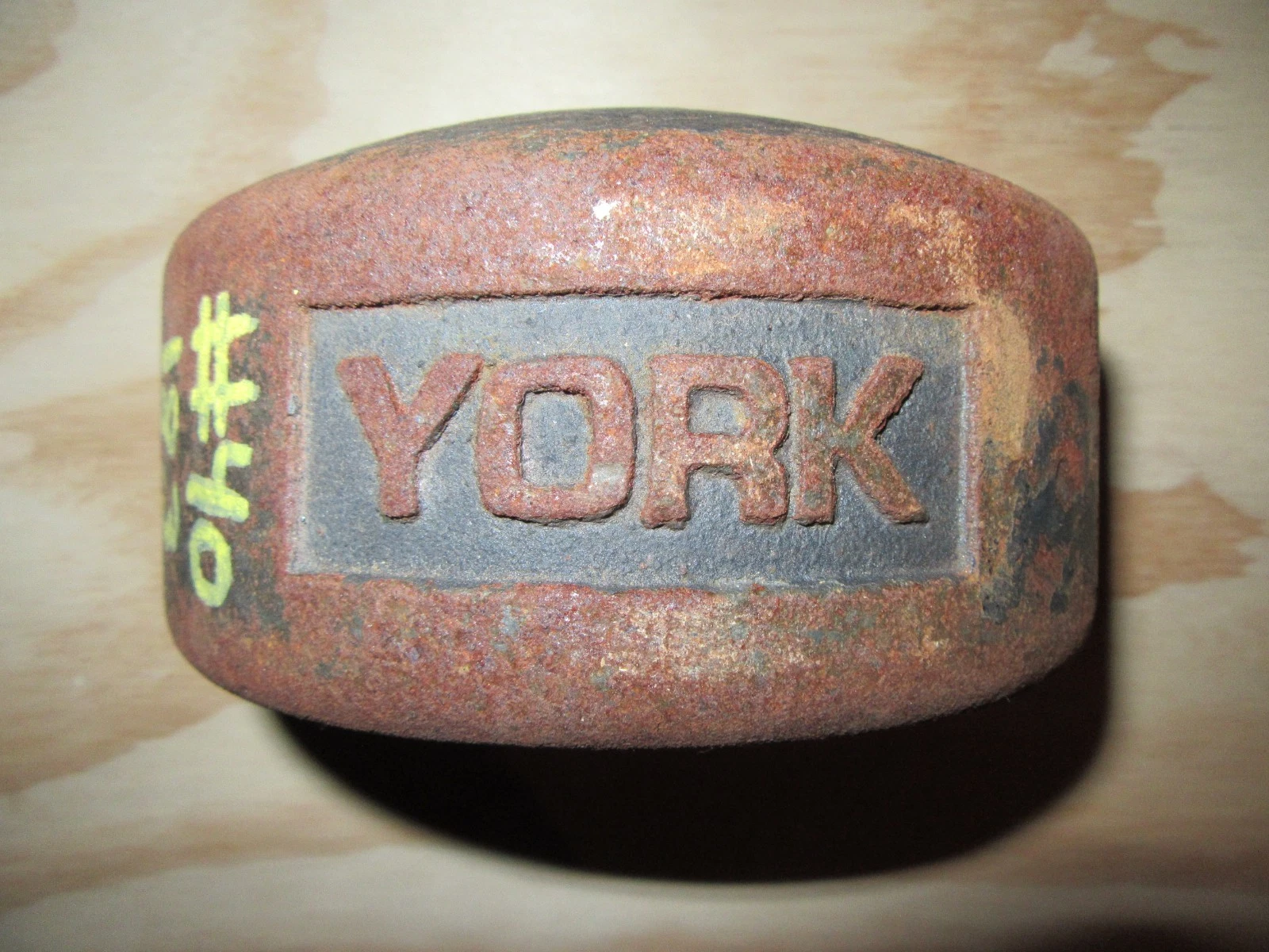 YORK Legacy Half 40 Pound Blob Grip YORK Side 1st Generation