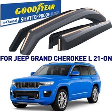 Side Window Deflectors Rain Guards for 21-265 Jeep Grand Cherokee L SHATTERPROOF