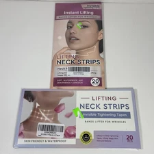 40 Pcs Instant Lifting Neck Strips Patches Invisible Tightening Tape Wrinkles