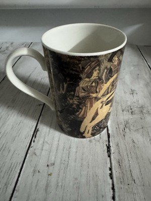 Vintage Dunoon Mug Tapestry Prince on White Horse  Made in Scotland