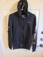 Fleece Vertical Logo Classic Zip Hoodie Small-med