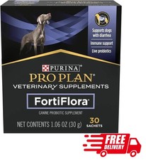 Purina FortiFlora Pro Plan Dog Probiotic Supplement 30 Sachets Pack