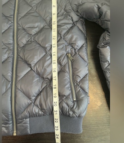 Patagonia Prow Bomber Jacket Down Diamond Quilted Puffer Smolder Blue Size S - Picture 8 of 10