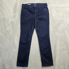 NYDJ Sheri Slim Dark Indigo Wash Lift Tuck Technology Jeans Size 10