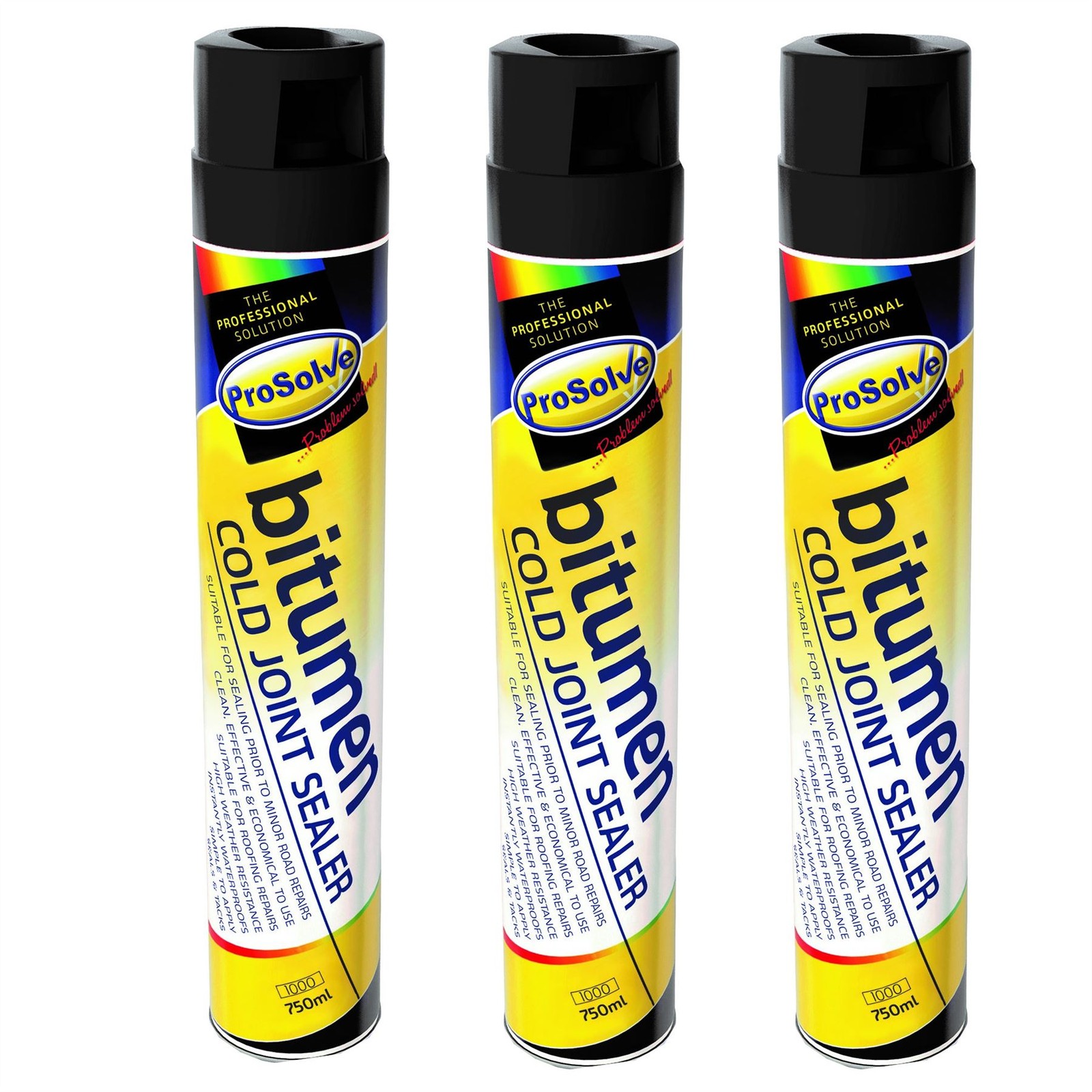 ProSolve Bitumen Cold Joint Sealer Spray 750ml Tarmac Asphalt Repair Pack of 2 - Image 7
